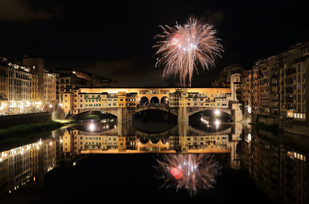 fireworks in Florence is one of the places to celebrate New Year's
