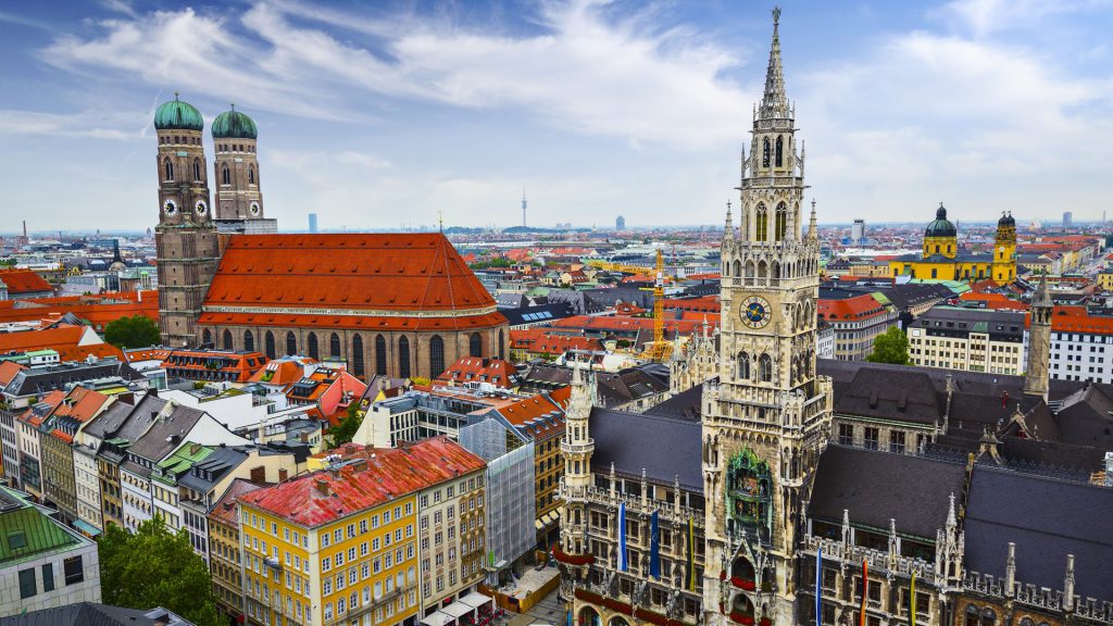 München on yksi Euroopan kaupunkien parhaiten vieraillut junalla