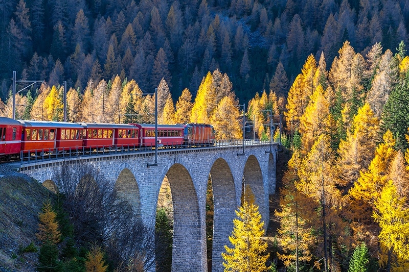Viajes en tren en Suiza