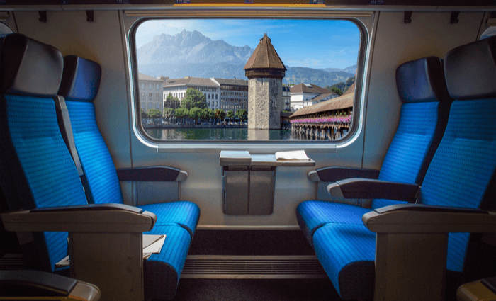Los trenes en Europa son cómodas