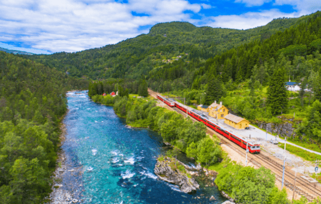 Cross Border Trains fantastiska naturscenerier i Europa