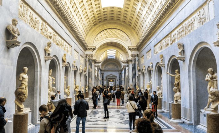 látogatás a Vatikán látvány látásélményeit 