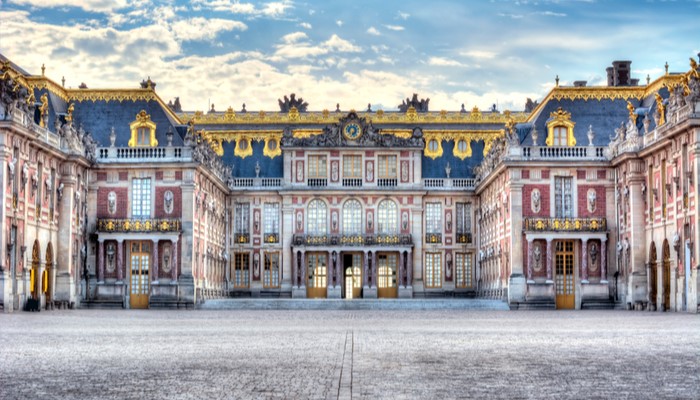 De vakreste palassene i Europa blogginnlegg har bilde av