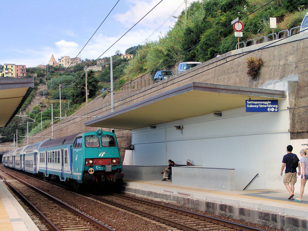 Arriving Cinque Terre by Train