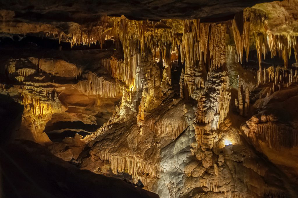 Aggtelek Caves, Hungary lighted