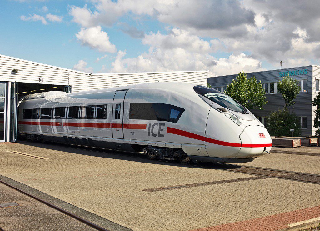 new ICE train come out of siemens factory