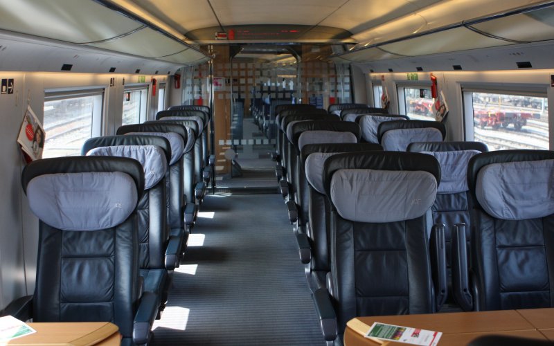 DB ICE Train First class Seat type