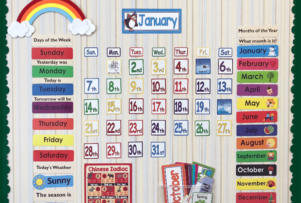 kolorowy kalendarz