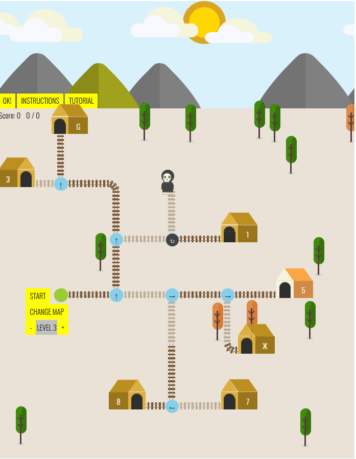 Train game main page