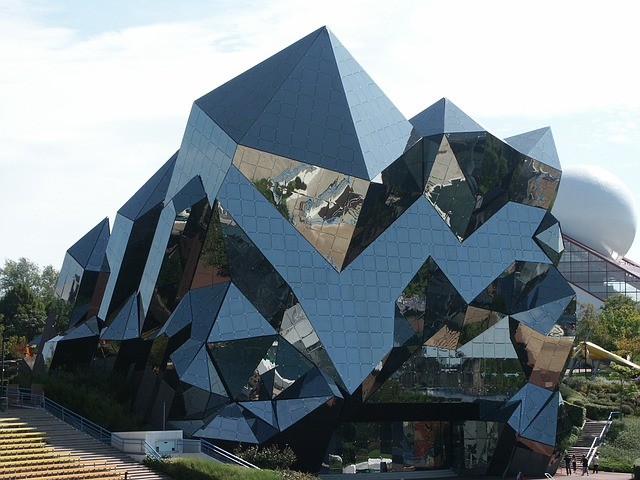 Futuroscope Theme Park In France Glass building