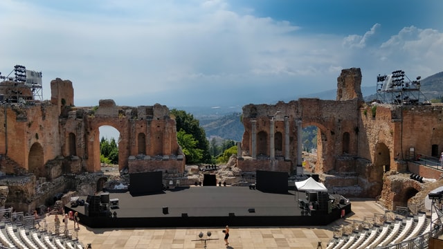 The World's Ancient Music Venue is the Theatre In Taormina, Italy