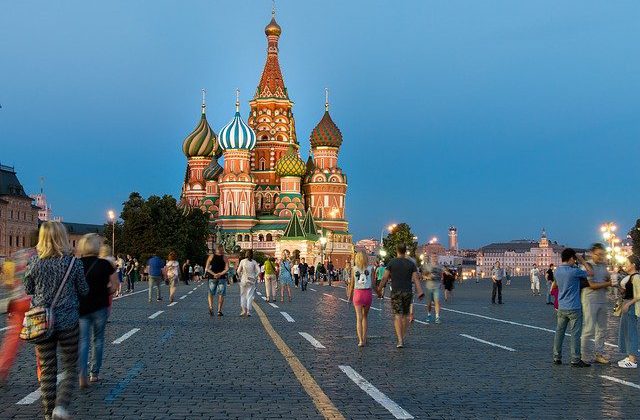 Moscow's Red Square with tourists