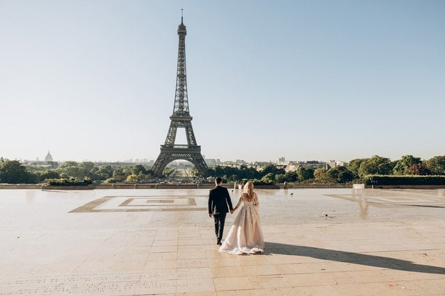 A wedding in paris is the most romantic love destination on the planet