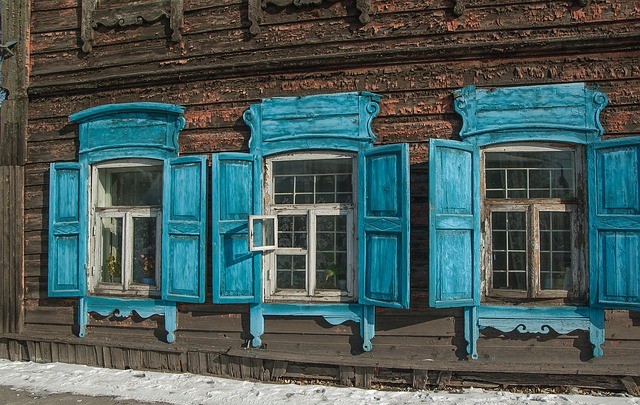 An old house in Irkutsk Russia