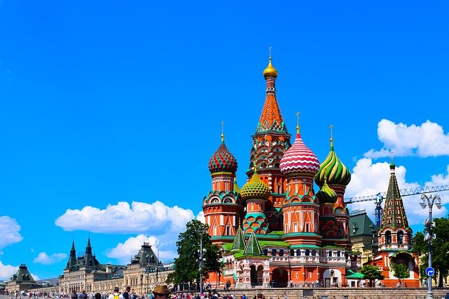 The Famous Saint Basil's Cathedral at the heart of Moscow