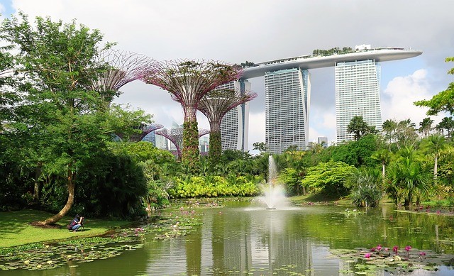 The Green gardens at Marina Bay Sands Singapore