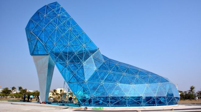The Giant Glass Slipper Church In Taiwan