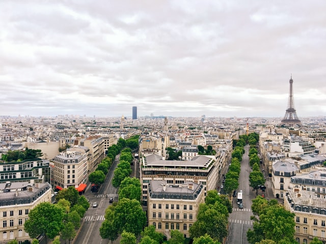 Parisian Streets on a cloudy day
